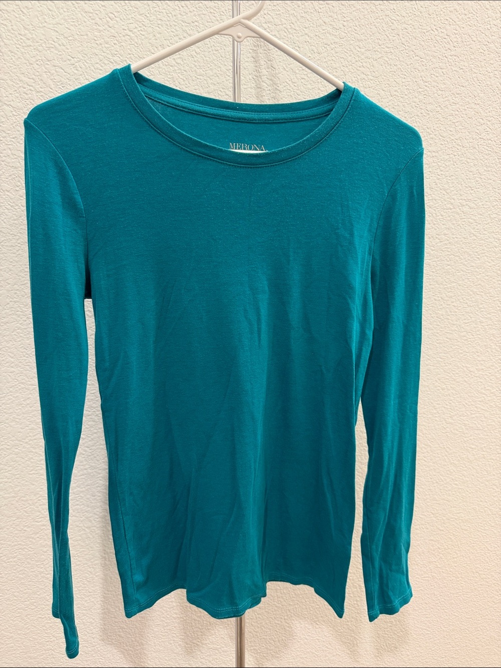 🎉SALE!!! Merona Teal Crewneck Long Sleeve Shirt